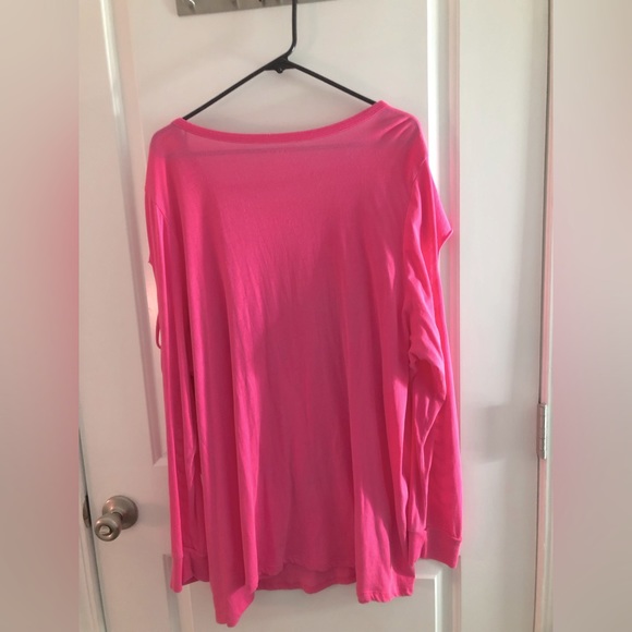 Torrid Graphic Classic Fit Cotton Slashed Neck Long Sleeve Tee EUC - Picture 7 of 8